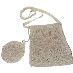 Crochet Crossbody Handbag 